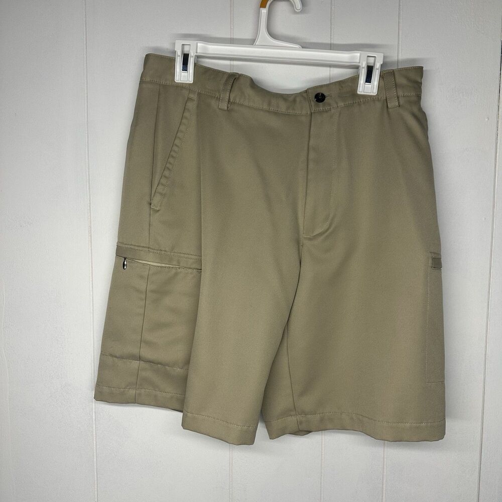 IZOD Men’s Golf Shorts Size 34 Khaki Performance Casual Outdoor